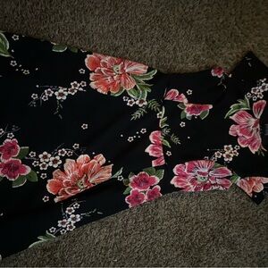Black floral dress